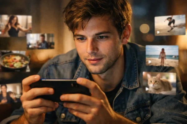 Gledanje lifehack i instant savjet videa na pametnom telefonu