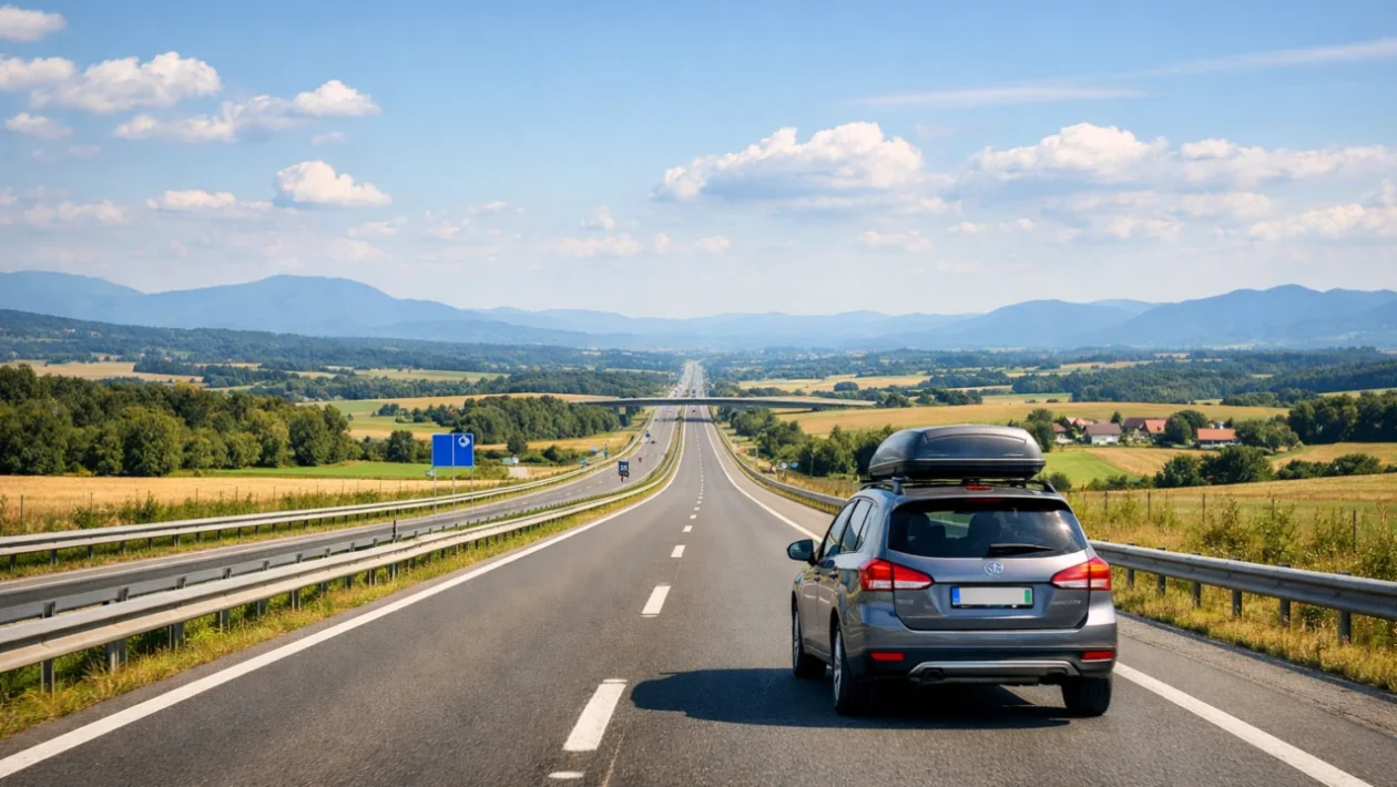 Putovanje automobilom europskom cestom tijekom ljetnog odmora