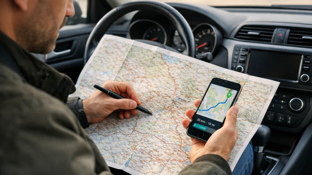 Planiranje rute i priprema za putovanje automobilom