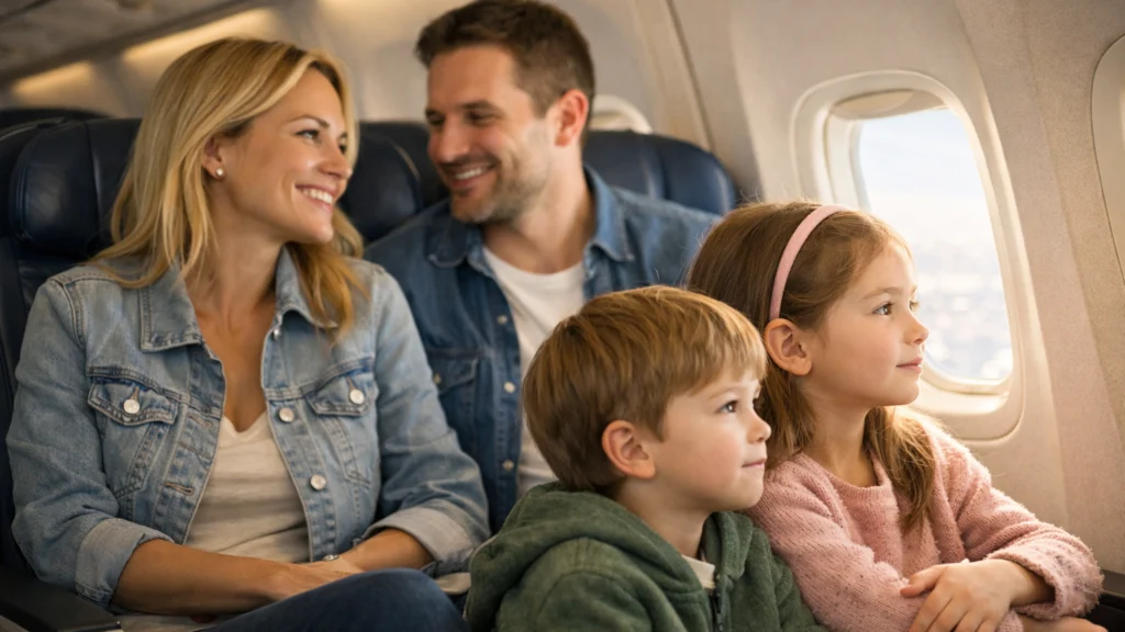 Mirno putovanje avionom s djecom u putničkoj kabini