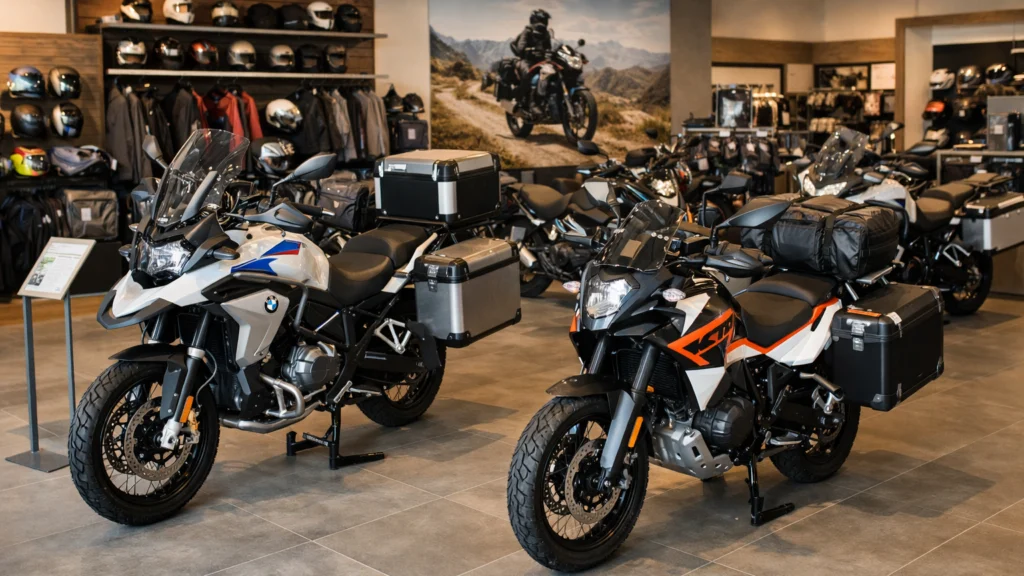 Touring i adventure motocikli u modernom salonu
