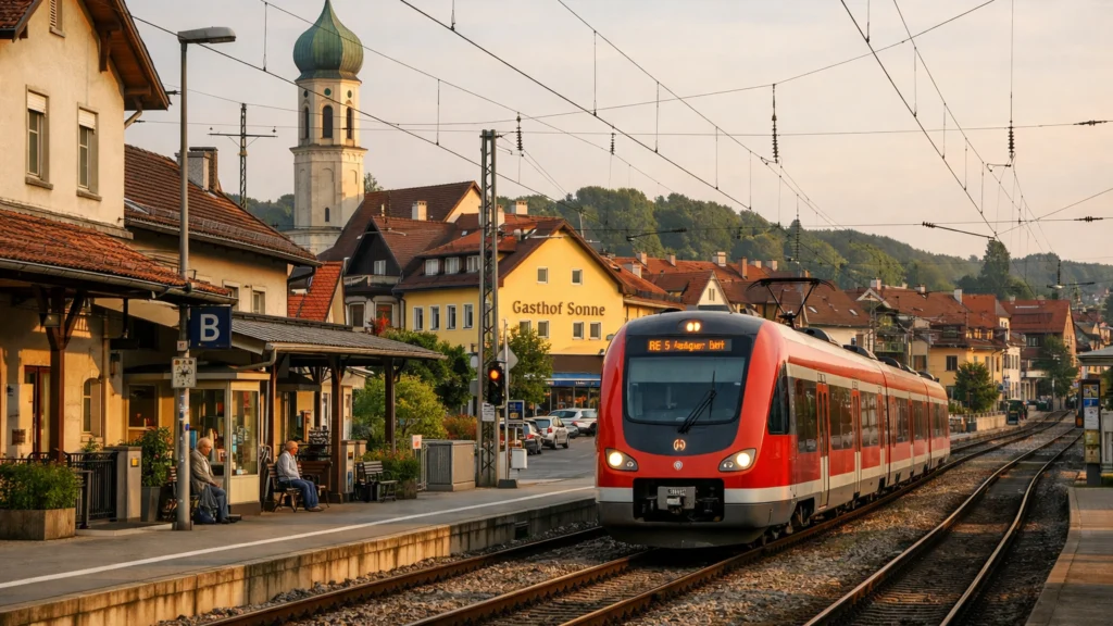Malo europsko mjesto uz željezničku prugu i lokalni turizam