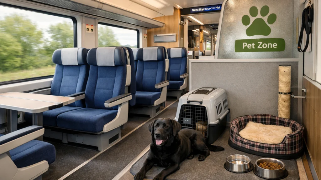 Pet-friendly vlak s prilagođenim prostorom za kućne ljubimce