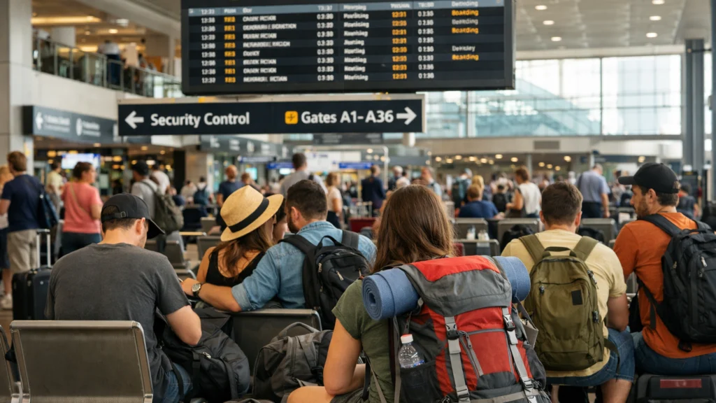 Putnici u zračnoj luci u kontekstu rasta cijena i planiranja jeftinog putovanja