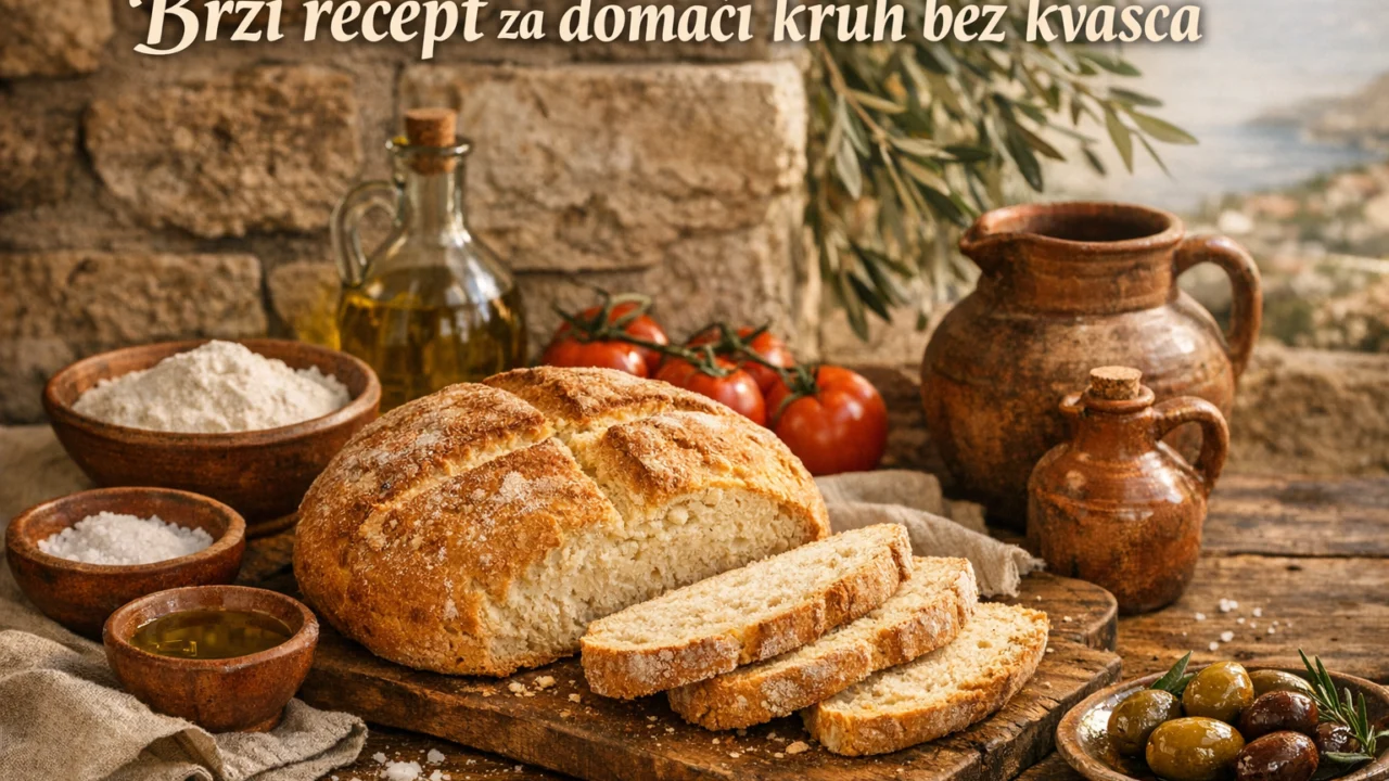 Tradicionalna priprema jela Brzi recept za domaći kruh bez kvasca
