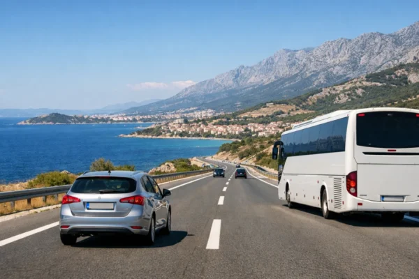 Usporedba putovanja rent a car vozilom i autobusom na hrvatskoj cesti