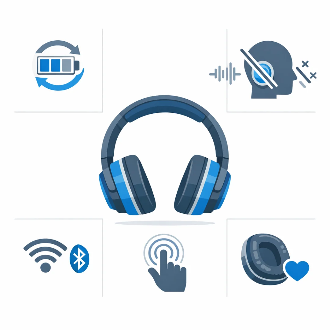 Sennheiser Momentum 4 Wireless – infografika specifikacija