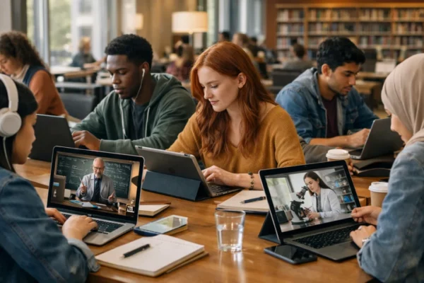 Studenti koriste streaming platforme za učenje u modernom sveučilišnom okruženju