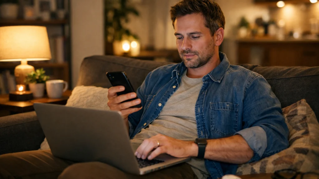 Večernje korištenje digitalnih uređaja u svakodnevnom životu