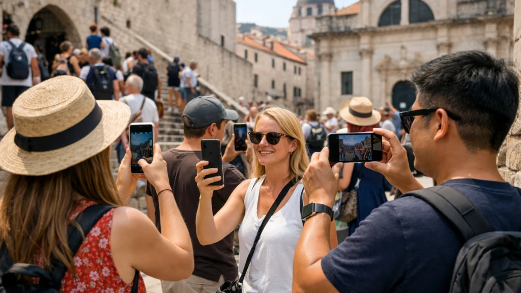 Turisti u Hrvatskoj snimaju kratke videozapise za društvene mreže