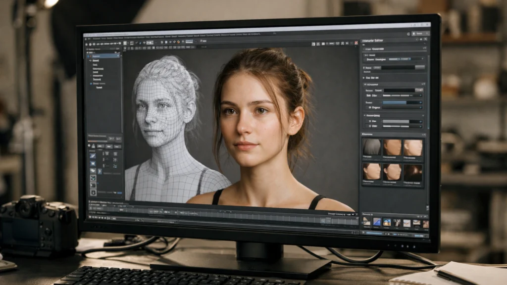 Proces 3D modeliranja virtualnog influencera