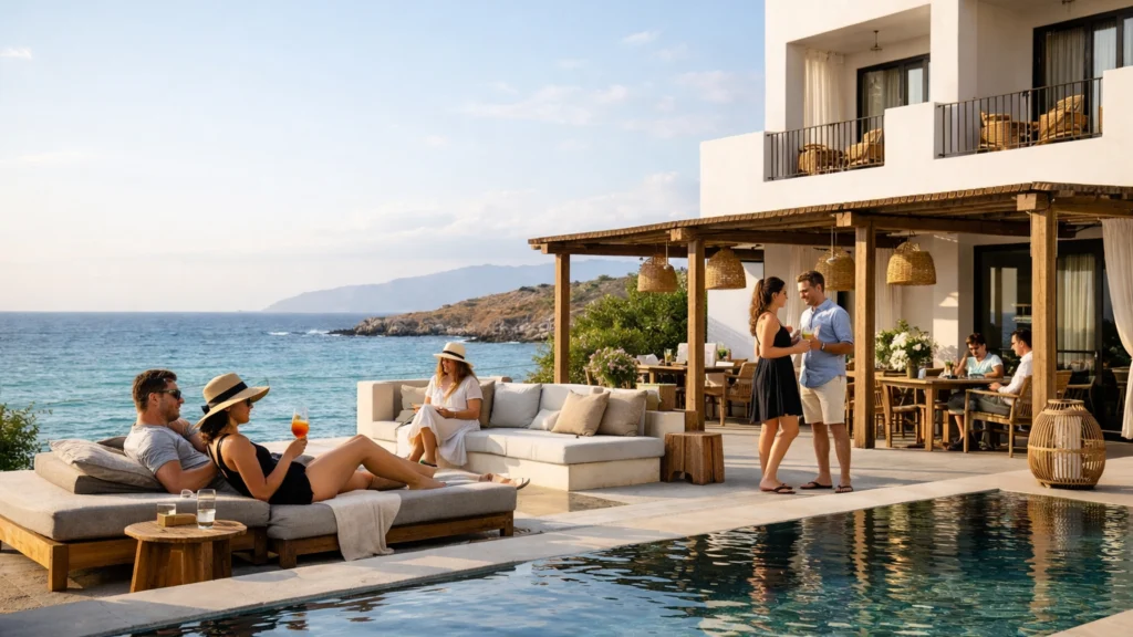 Boutique hotel uz obalu u Grčkoj kao dio turističke ponude