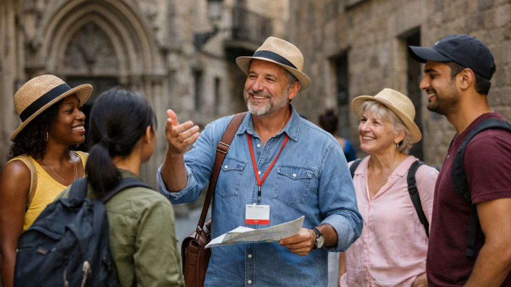 Mini-grupa putnika s lokalnim vodičem kao prilagodba turističke industrije