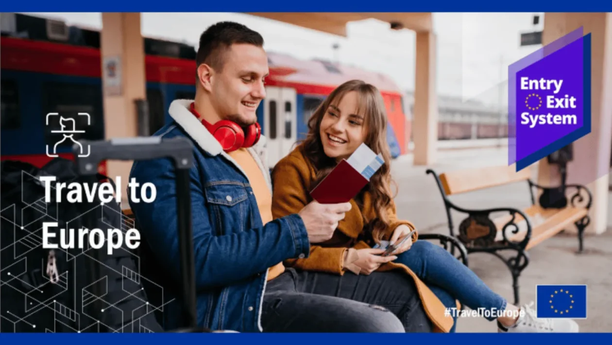 Ilustracija digitalnog evidentiranja prelaska granice u EU kroz EES sustav