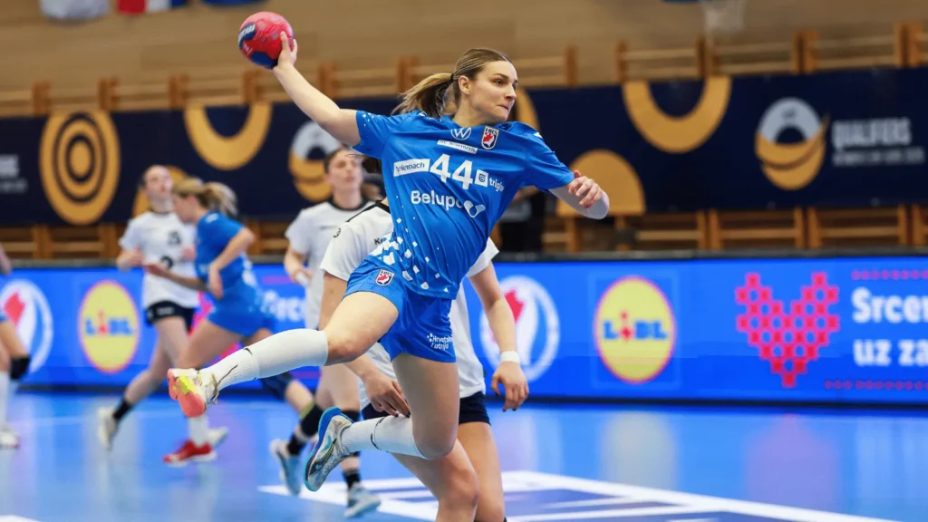 Hrvatska ženska rukometna reprezentacija u utakmici protiv Kosova u kvalifikacijama za EHF EURO 2026.
