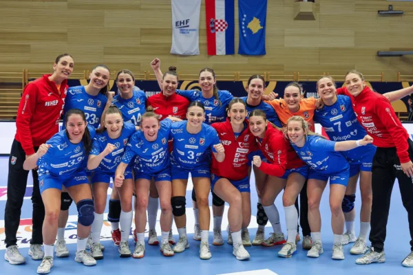 Hrvatska ženska rukometna reprezentacija u utakmici protiv Kosova u kvalifikacijama za EHF EURO 2026.