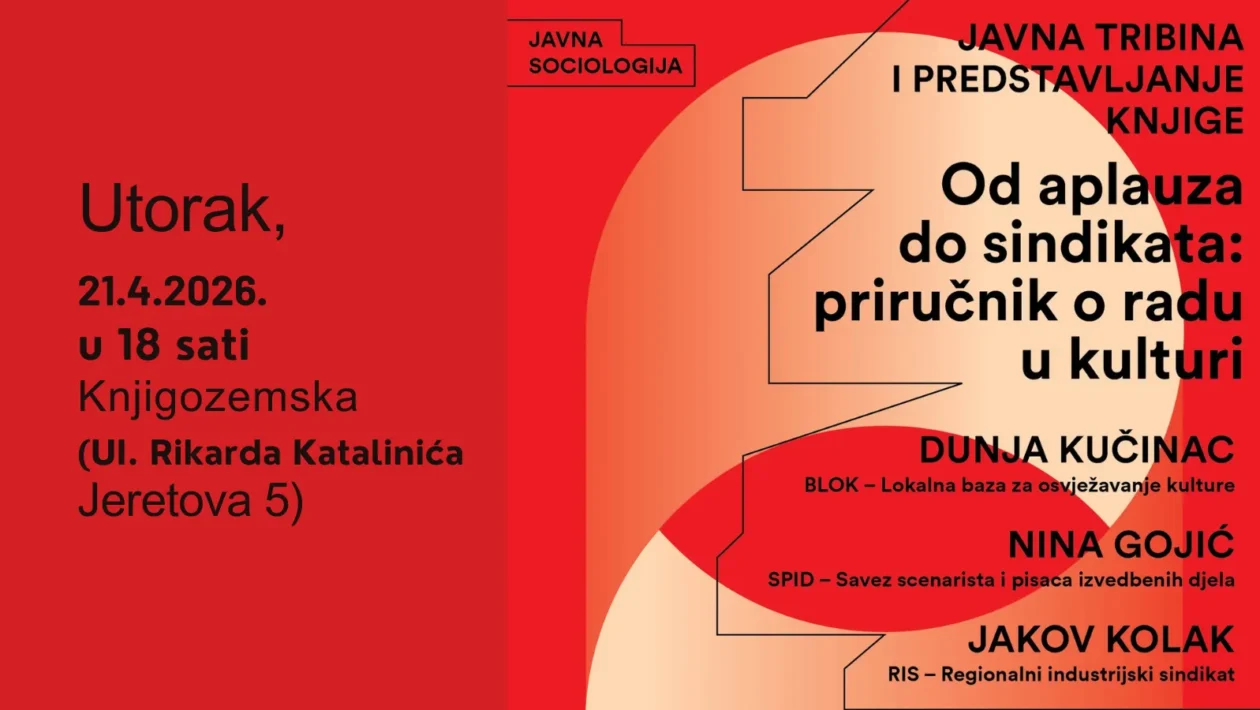 Predstavljanje knjige Od aplauza do sindikata u Knjigozemskoj u Zadru uz razgovor o radu u kulturi i sindikatima.