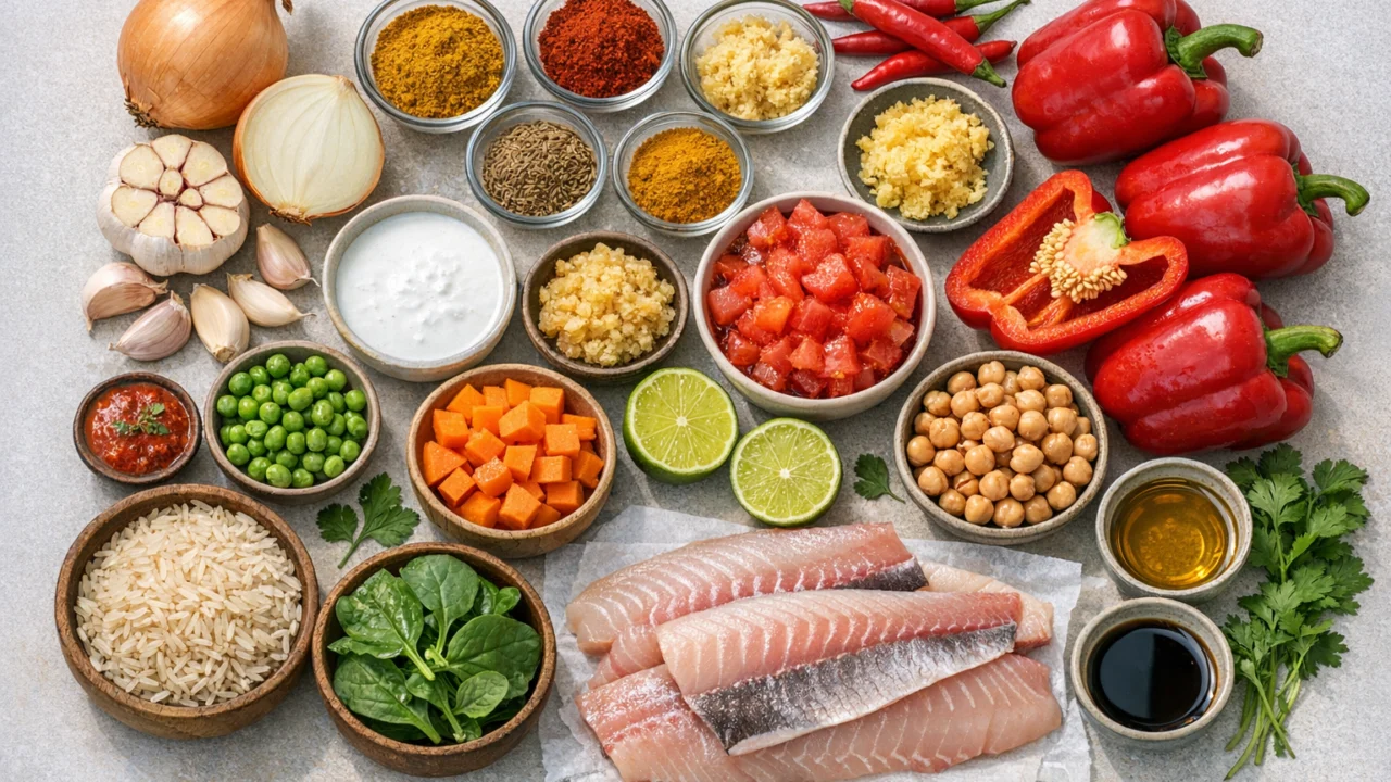 Sastojci za Aromatični curry s povrćem