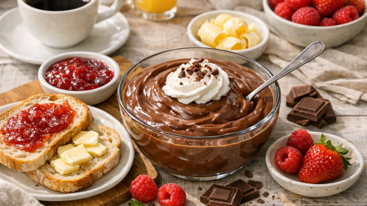 Posluživanje i varijacije Domaća čokoladna puding krema