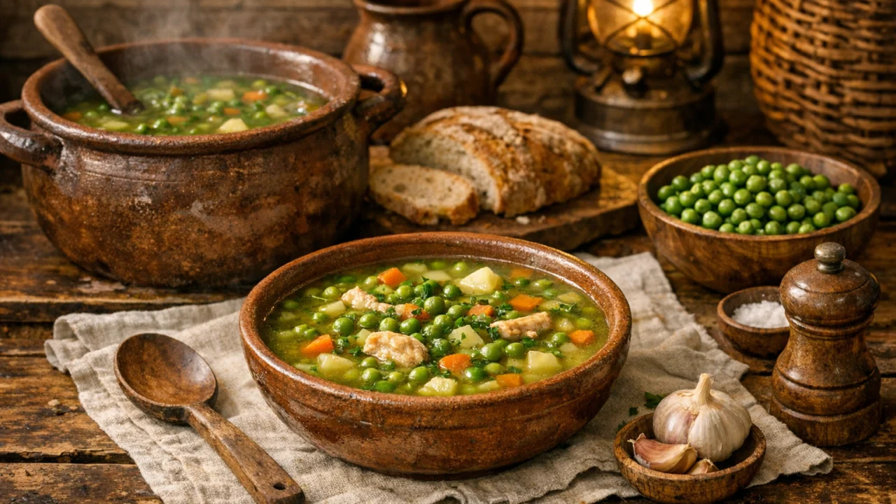 Tradicionalna priprema jela Domaća juha od graška