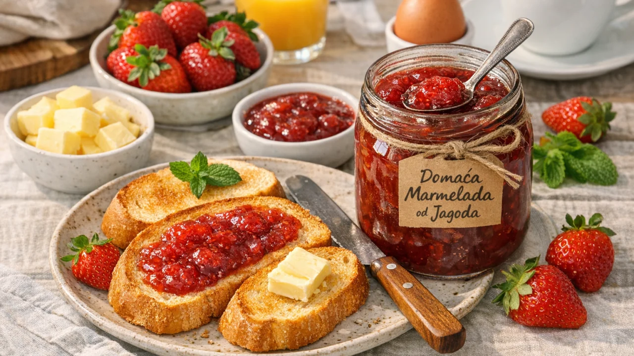 Posluživanje i varijacije Domaća marmelada od jagoda