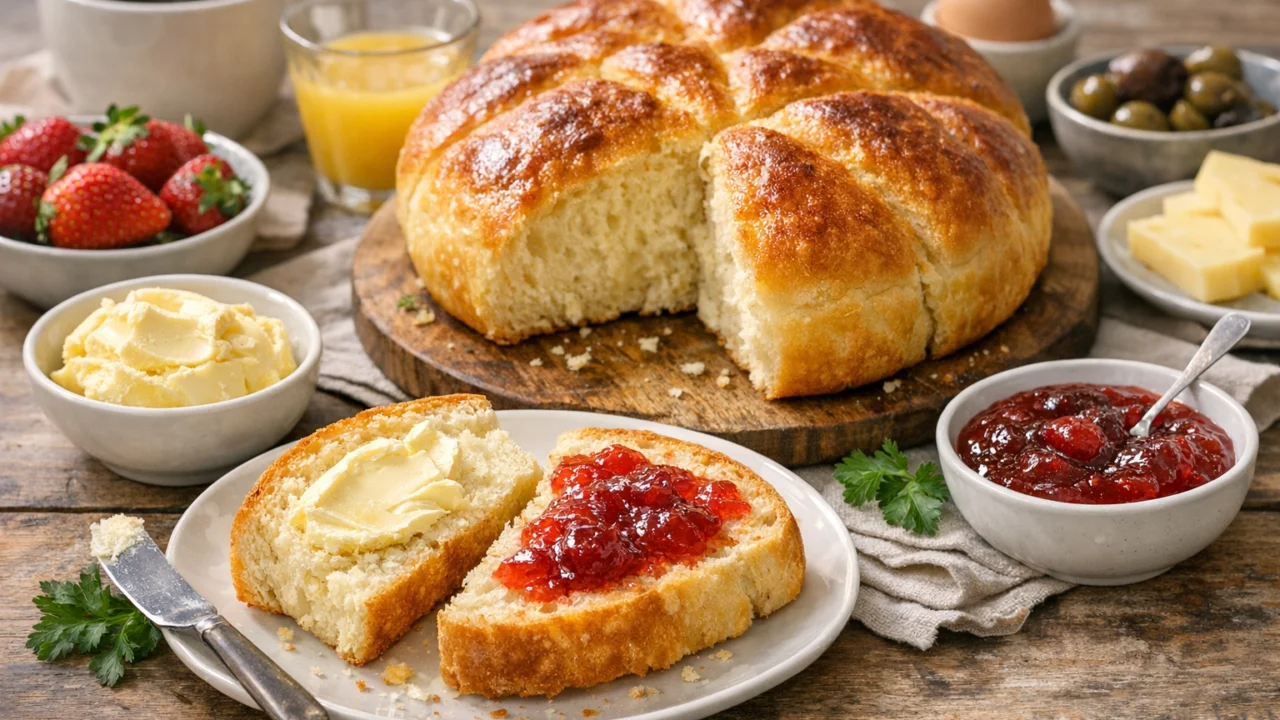 Posluživanje i varijacije Domaća pogača mekana