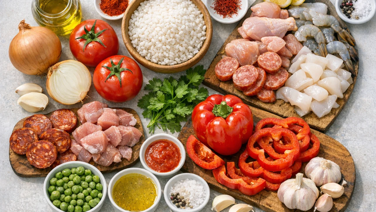 Sastojci za Domaća paella jednostavna verzija