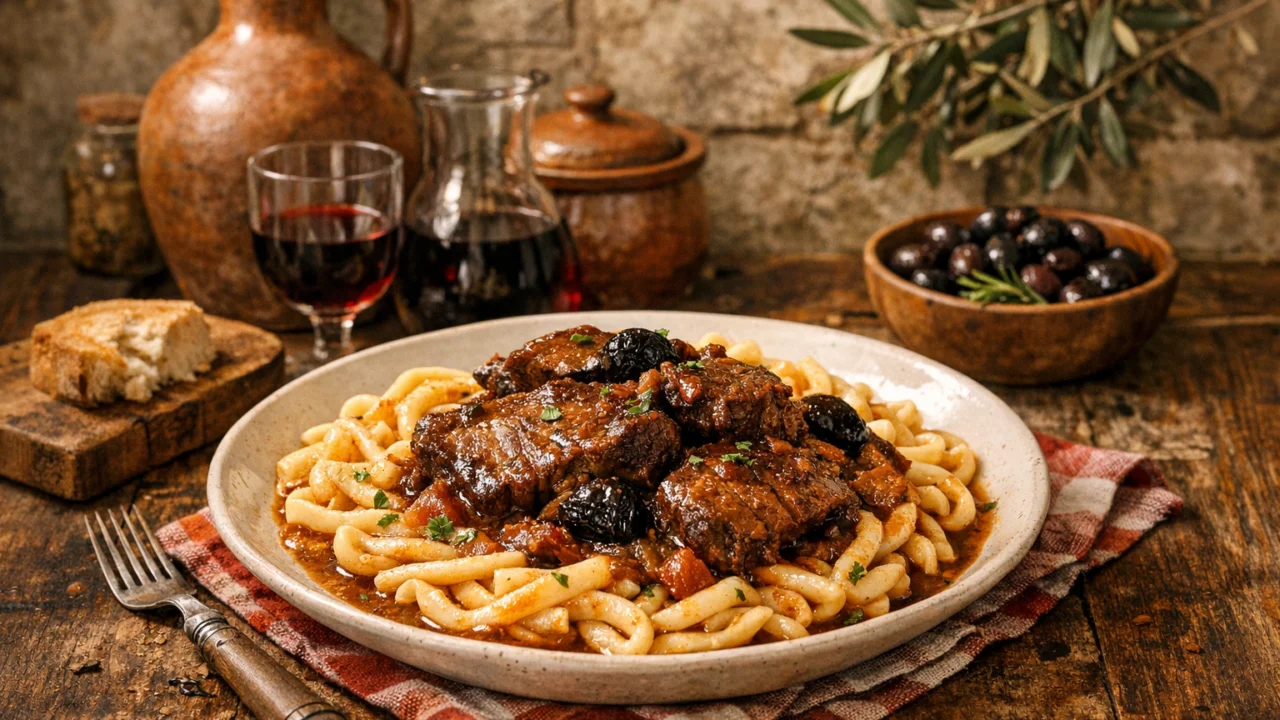 Tradicionalna priprema jela Domaća pašticada s tjesteninom