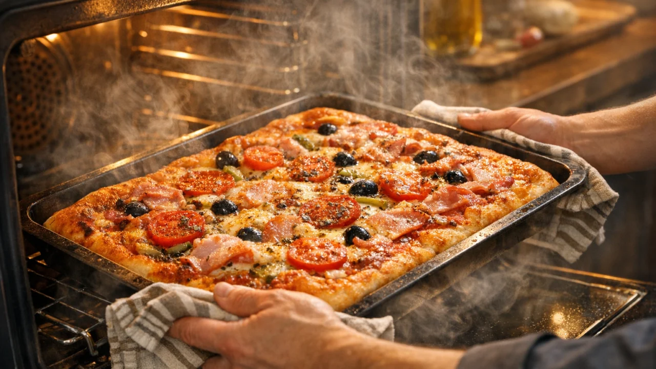 Priprema jela Domaća pizza bez dizanja tijesta