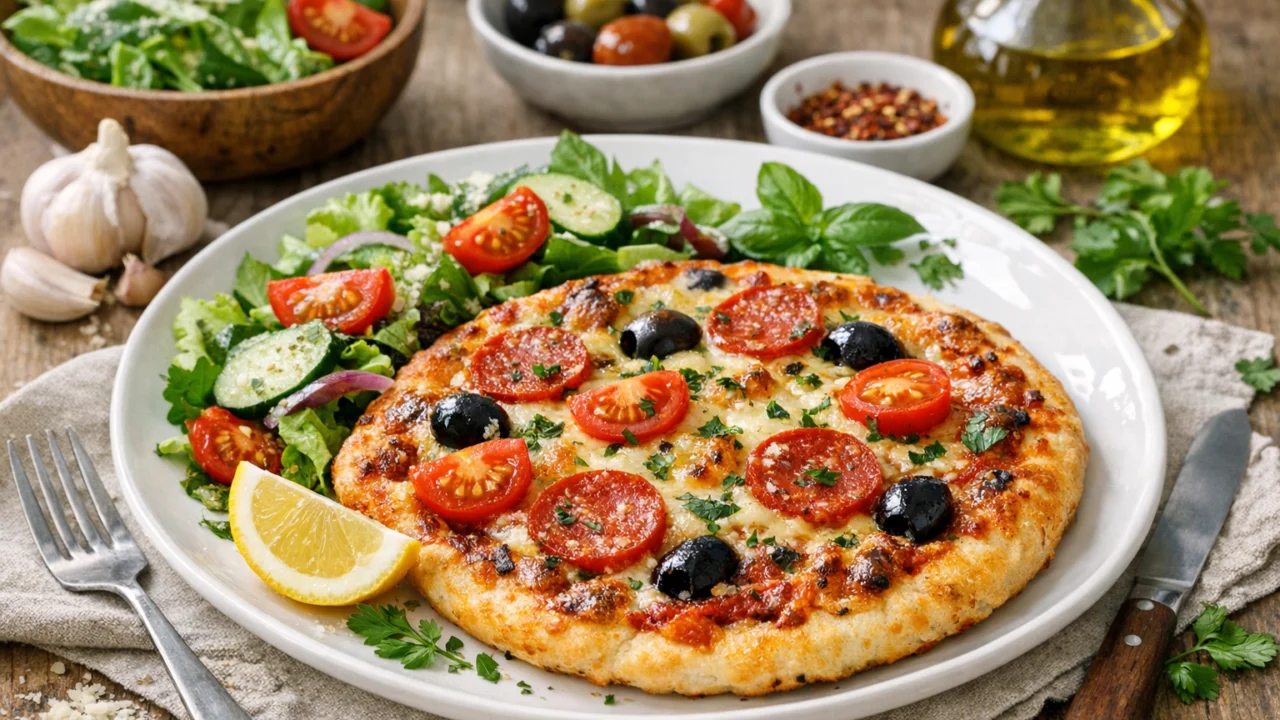 Posluživanje i varijacije Domaća pizza bez dizanja tijesta