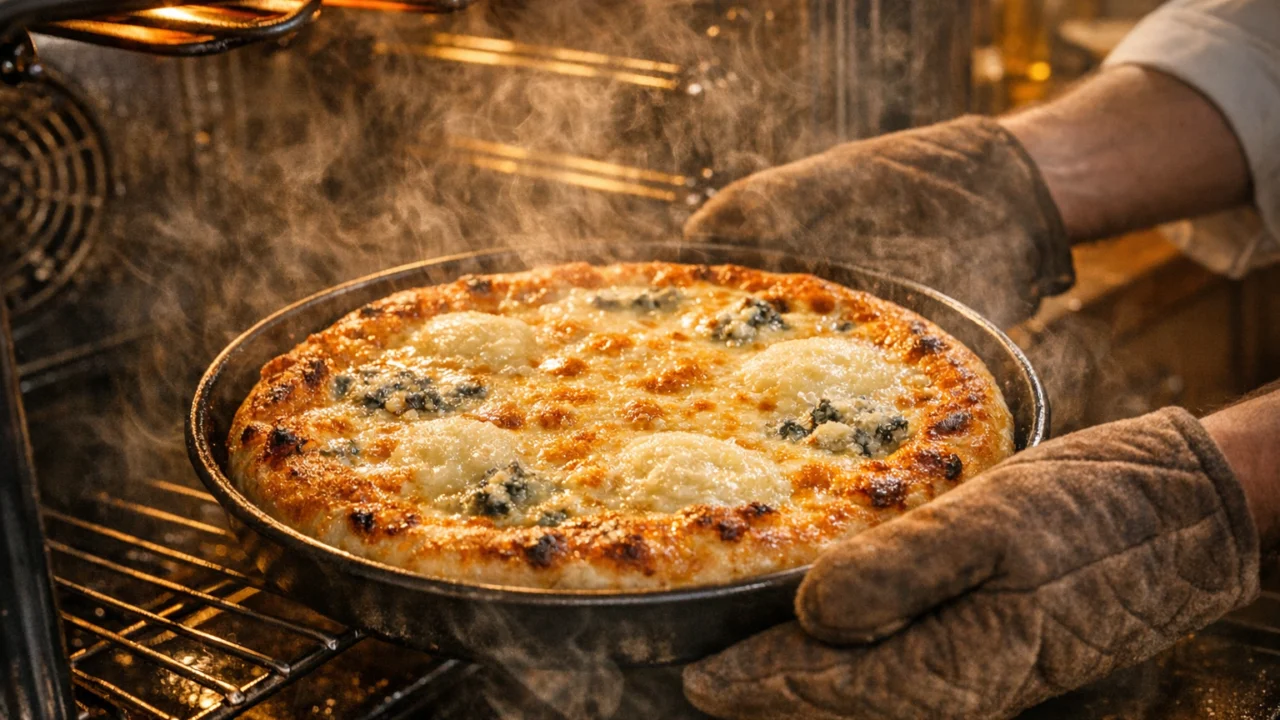 Priprema jela Domaća pizza s četiri sira