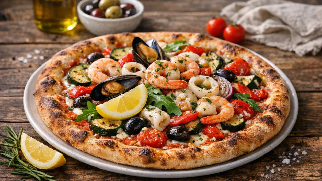 Fotografija jela Pizza s povrćem domaća verzija