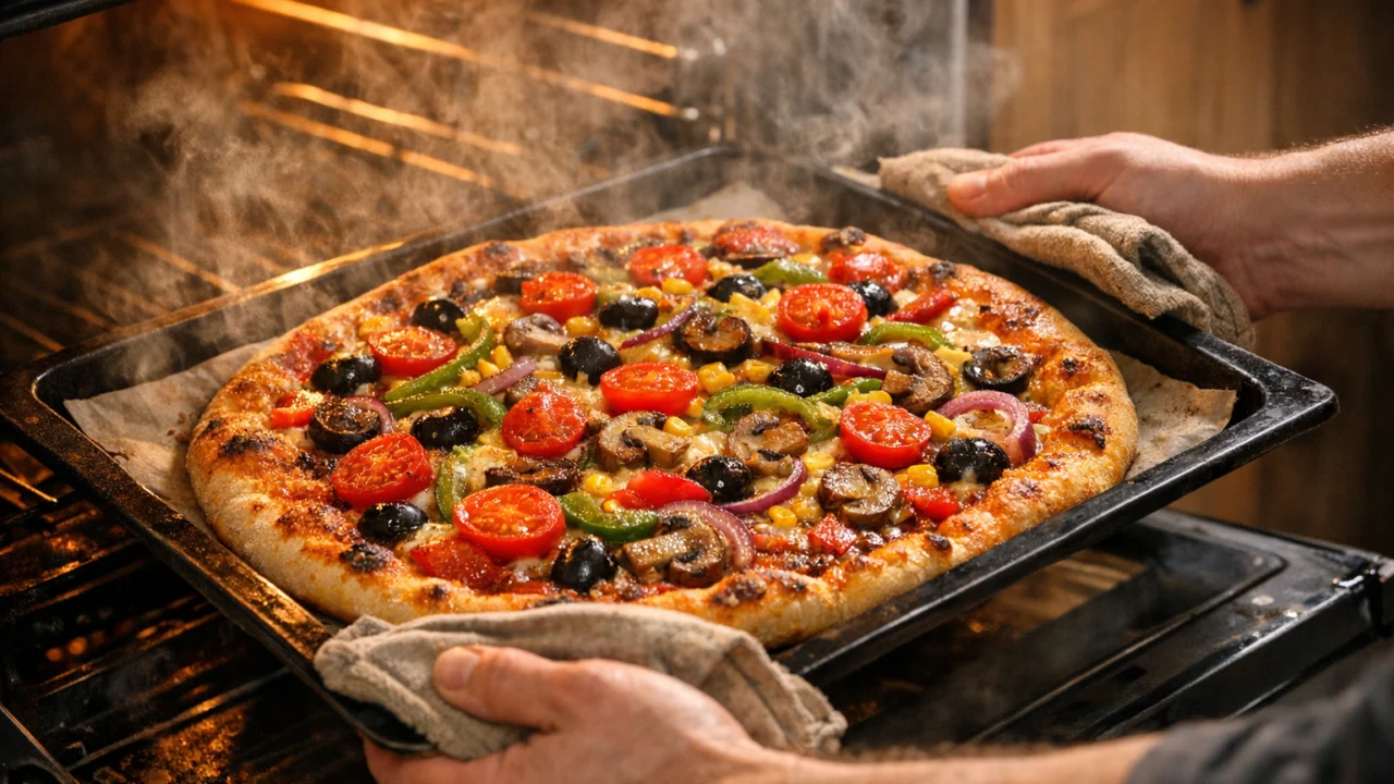 Priprema jela Pizza s povrćem domaća verzija
