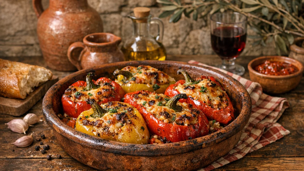 Tradicionalna priprema jela Domaće zapečene paprike