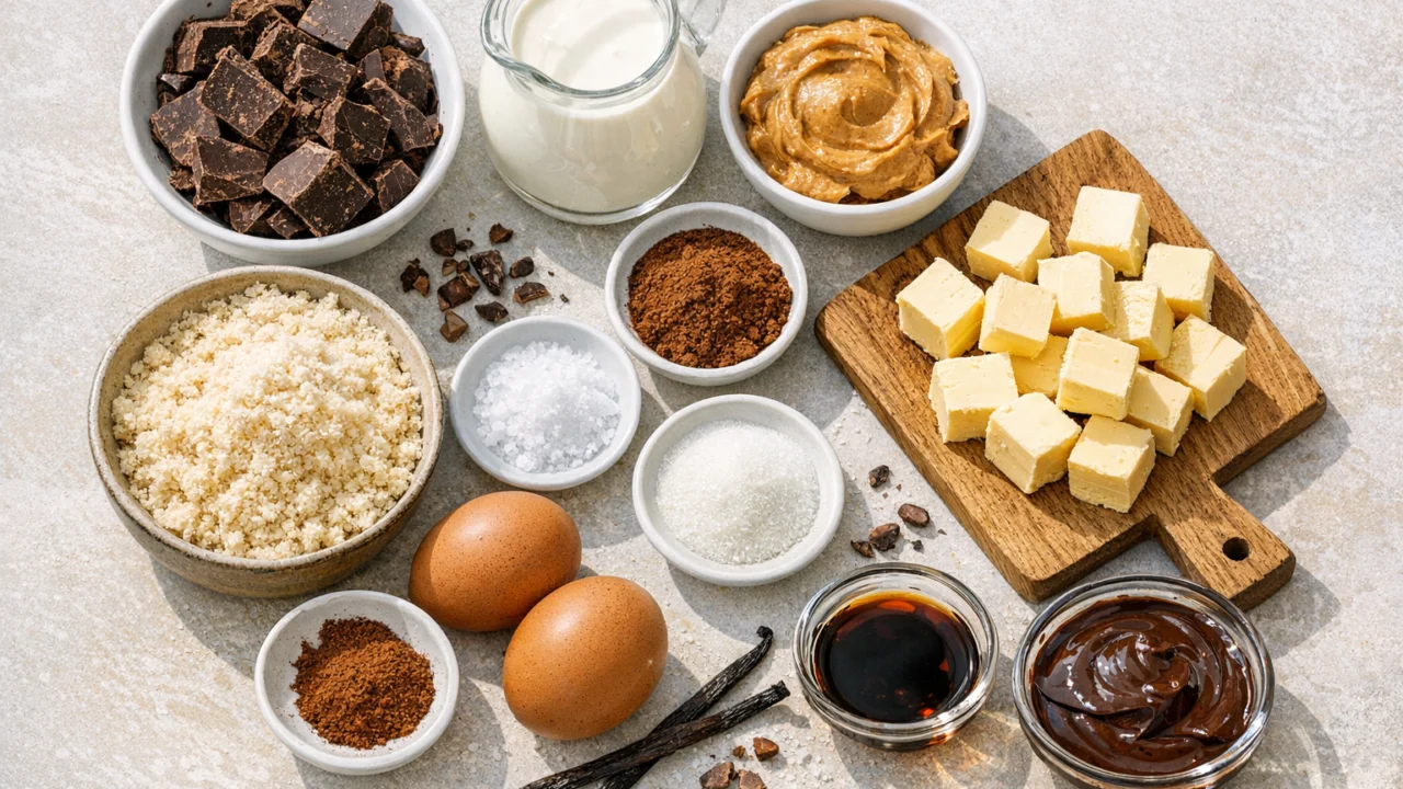 Sastojci za Domaći brownie bez brašna