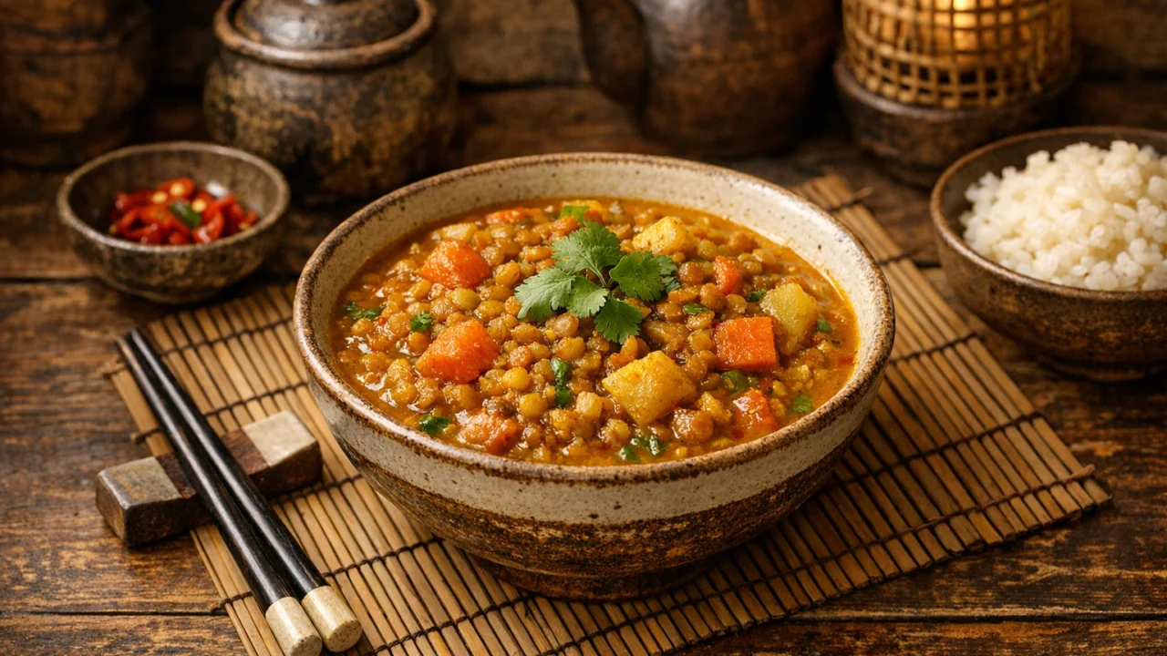 Tradicionalna priprema jela Domaći curry s lećom