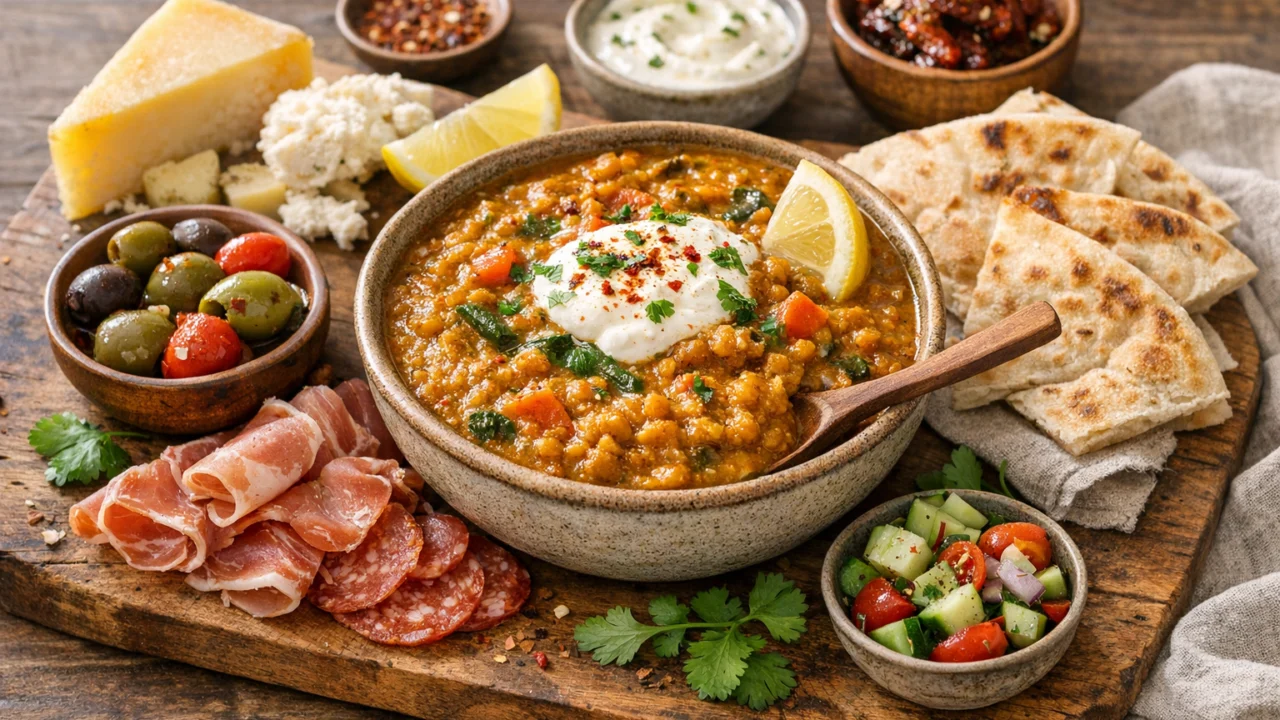Posluživanje i varijacije Domaći curry s lećom