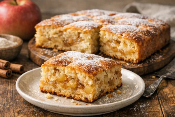 Fotografija jela Domaći kolač od jabuka sočan i mekan