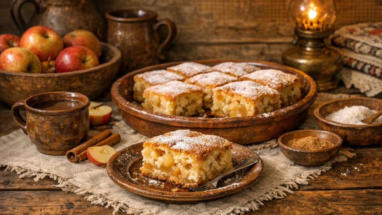 Tradicionalna priprema jela Domaći kolač od jabuka sočan i mekan