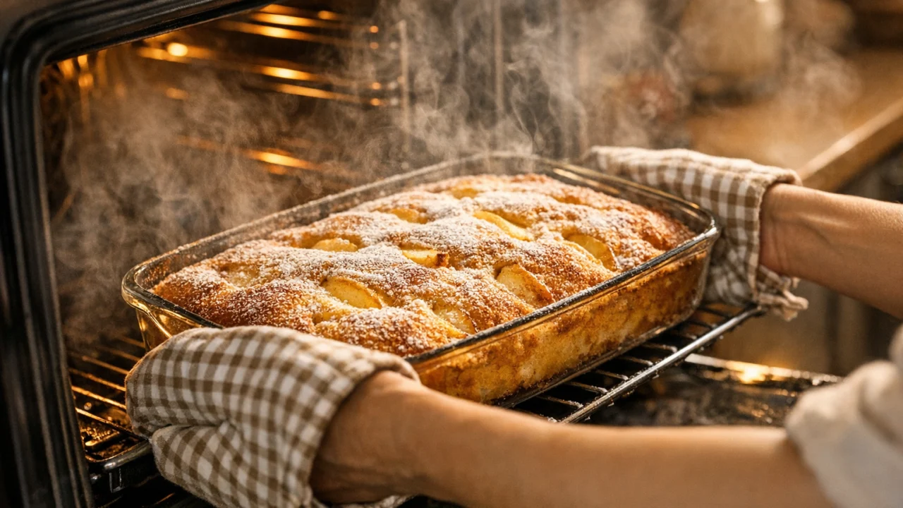 Priprema jela Domaći kolač od jabuka sočan i mekan