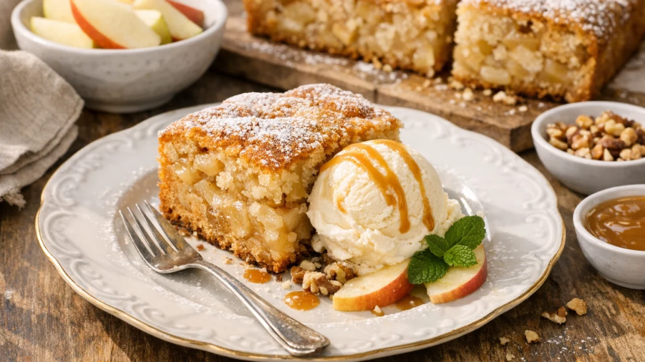 Posluživanje i varijacije Domaći kolač od jabuka sočan i mekan