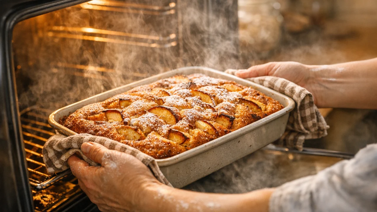 Priprema jela Domaći kolač od jabuka sočan i mekan