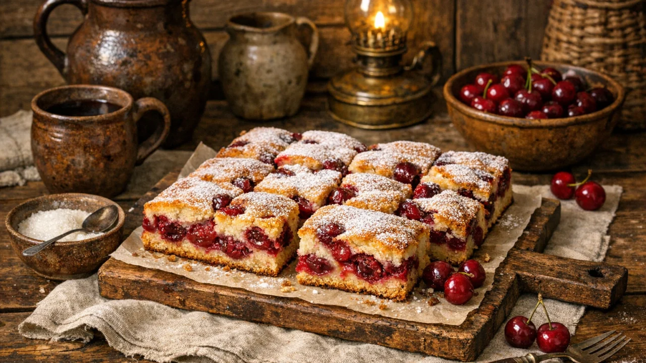 Tradicionalna priprema jela Domaći kolač od višanja