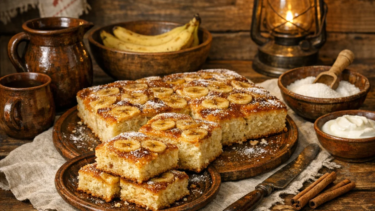 Tradicionalna priprema jela Domaći kolač s bananama