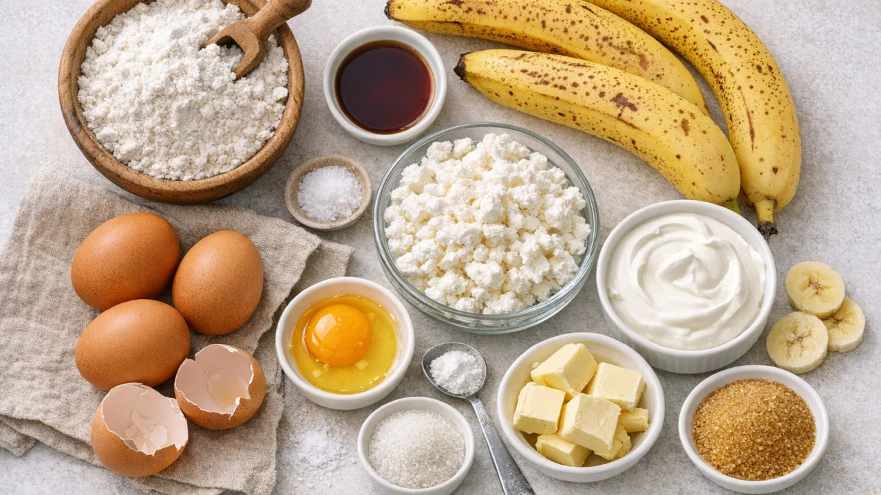 Sastojci za Domaći kolač s bananama