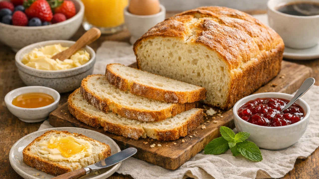 Posluživanje i varijacije Domaći kruh s jogurtom