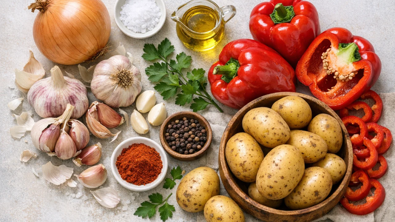 Sastojci za Domaći krumpir iz tave