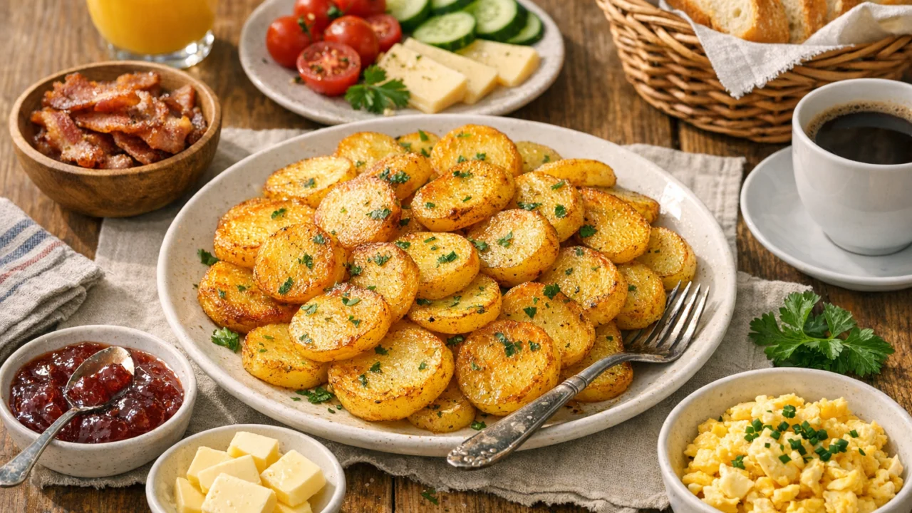 Posluživanje i varijacije Domaći krumpir iz tave