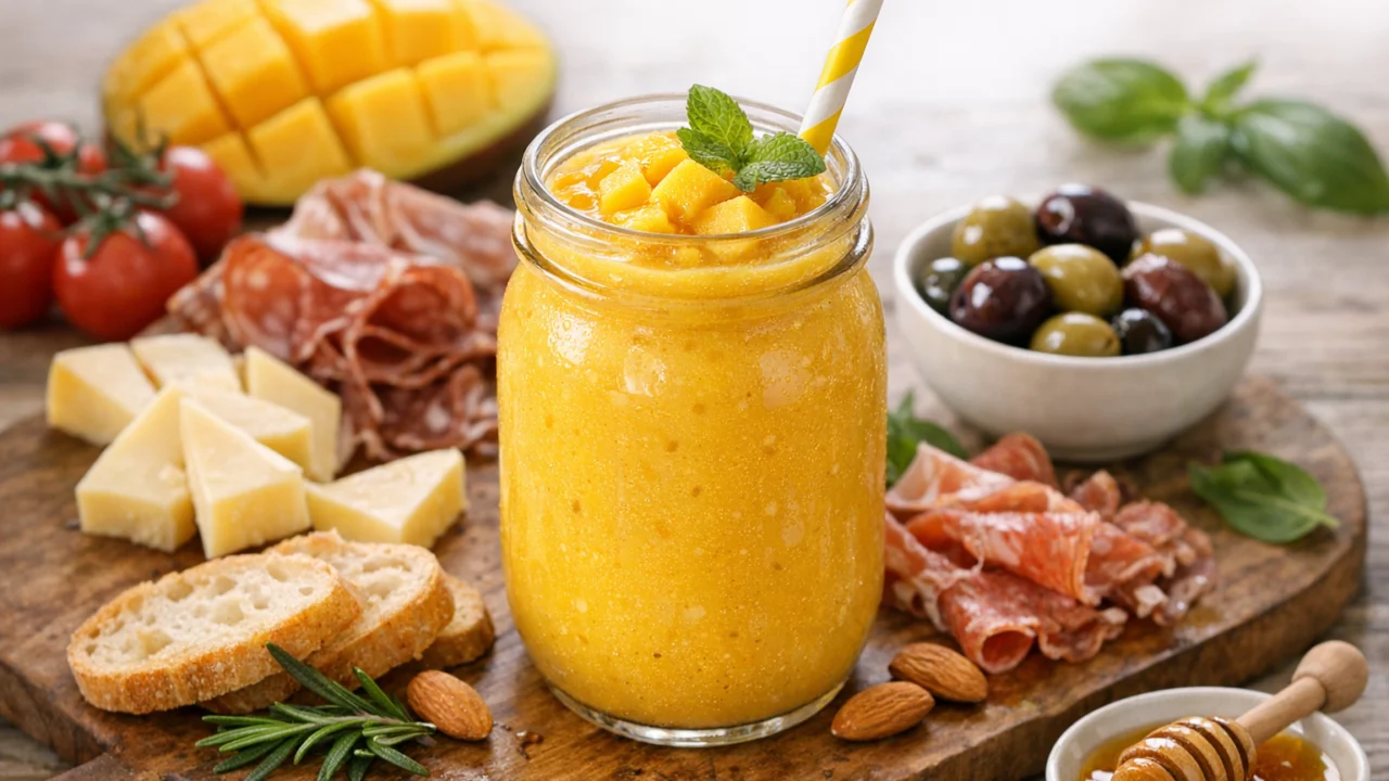 Posluživanje i varijacije Domaći smoothie od manga