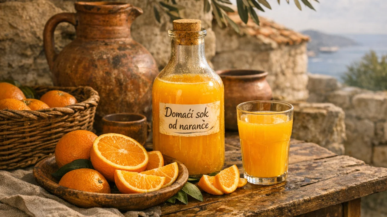 Tradicionalna priprema jela Domaći sok od naranče